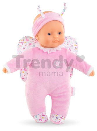 Bábika motýlik Sweet Heart Butterfly Mon Doudou Corolle s modrými očami a krídelkami 30 cm od 9 mes
