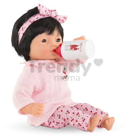 Bábika Bébé Calin Nina Mon Premier Poupon Corolle s hnedými klipkajúcimi očami 30 cm od 18 mes
