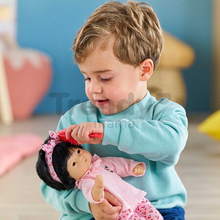 Bábika Bébé Calin Nina Mon Premier Poupon Corolle s hnedými klipkajúcimi očami 30 cm od 18 mes