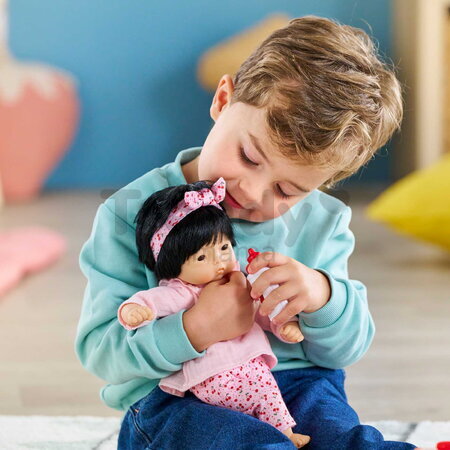 Bábika Bébé Calin Nina Mon Premier Poupon Corolle s hnedými klipkajúcimi očami 30 cm od 18 mes