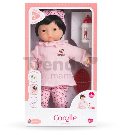 Bábika Bébé Calin Nina Mon Premier Poupon Corolle s hnedými klipkajúcimi očami 30 cm od 18 mes