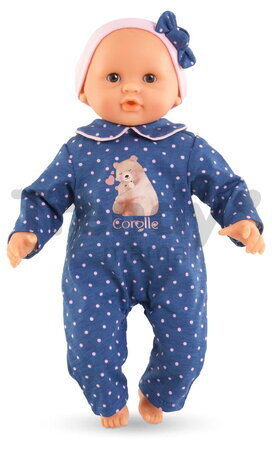 Bábika Bébé Calin Capucine Teddy Bear Mon Premier Poupon Corolle s hnedými klipkajúcimi očami 30 cm od 18 mes