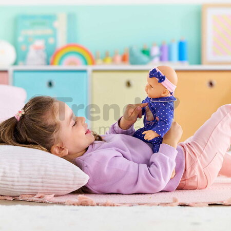 Bábika Bébé Calin Capucine Teddy Bear Mon Premier Poupon Corolle s hnedými klipkajúcimi očami 30 cm od 18 mes