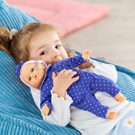 Bábika Bébé Calin Capucine Teddy Bear Mon Premier Poupon Corolle s hnedými klipkajúcimi očami 30 cm od 18 mes