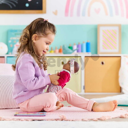 Bábika Bébé Calin Maria Pink Grenadine Mon Premier Poupon Corolle s hnedými klipkajúcimi očami 30 cm od 18 mes