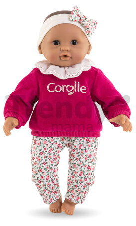 Bábika Bébé Calin Maria Pink Grenadine Mon Premier Poupon Corolle s hnedými klipkajúcimi očami 30 cm od 18 mes