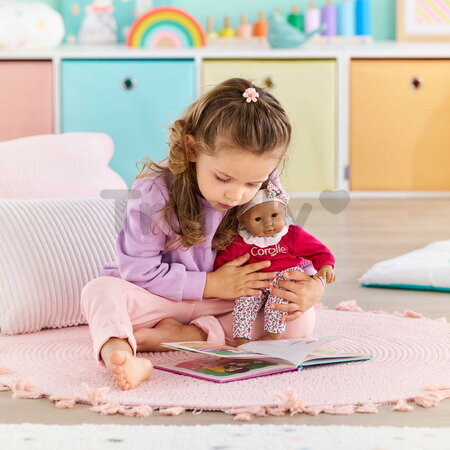 Bábika Bébé Calin Maria Pink Grenadine Mon Premier Poupon Corolle s hnedými klipkajúcimi očami 30 cm od 18 mes