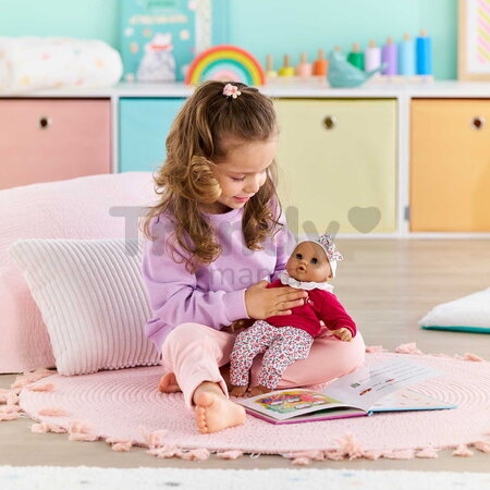 Bábika Bébé Calin Maria Pink Grenadine Mon Premier Poupon Corolle s hnedými klipkajúcimi očami 30 cm od 18 mes