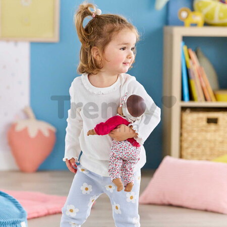 Bábika Bébé Calin Maria Pink Grenadine Mon Premier Poupon Corolle s hnedými klipkajúcimi očami 30 cm od 18 mes