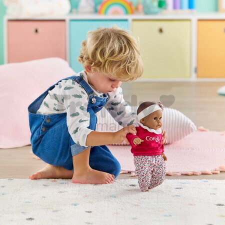Bábika Bébé Calin Maria Pink Grenadine Mon Premier Poupon Corolle s hnedými klipkajúcimi očami 30 cm od 18 mes