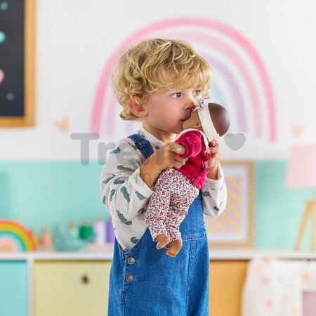 Bábika Bébé Calin Maria Pink Grenadine Mon Premier Poupon Corolle s hnedými klipkajúcimi očami 30 cm od 18 mes