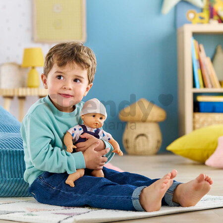 Bábika Bébé Calin Mael Teddy Bear Mon Premier Poupon Corolle s modrými klipkajúcimi očami 30 cm od 18 mes