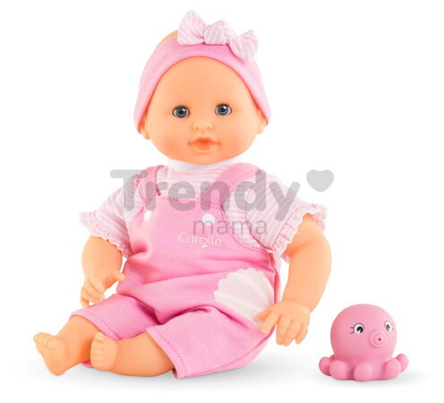 Bábika do vane Baby Bath Océane Mon Premiere Poupon Corolle s modrými klipkajúcimi očami a chobotnicou 30 cm od 18 mes