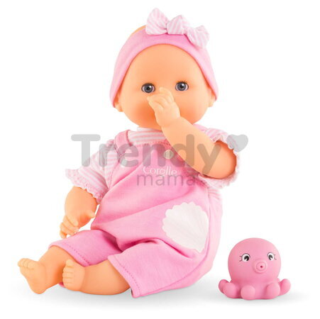 Bábika do vane Baby Bath Océane Mon Premiere Poupon Corolle s modrými klipkajúcimi očami a chobotnicou 30 cm od 18 mes