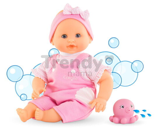 Bábika do vane Baby Bath Océane Mon Premiere Poupon Corolle s modrými klipkajúcimi očami a chobotnicou 30 cm od 18 mes