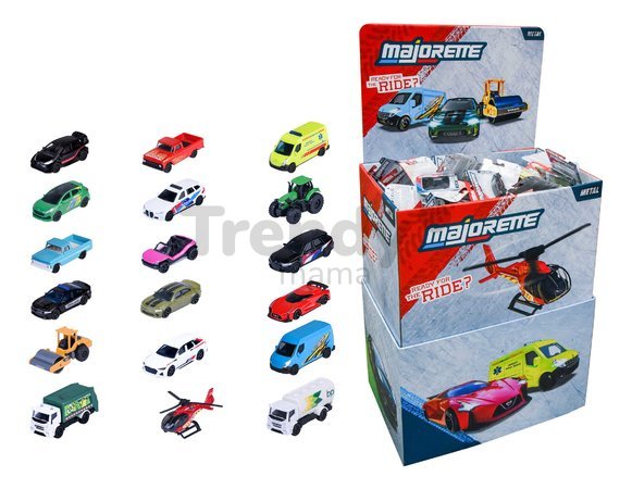 Autíčko Street Cars Assorted Majorette kovové 18 rôznych druhov dĺžka 4 cm 1:64