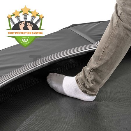 Trampolína Interra Ground Level Sports Trampoline Exit Toys prízemná 305 cm priemer s ventilačným systémom čierna