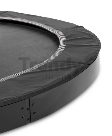 Trampolína Interra Ground Level Sports Trampoline Exit Toys prízemná 305 cm priemer s ventilačným systémom čierna