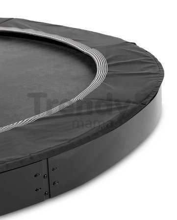 Trampolína Interra Ground Level Sports Trampoline Exit Toys prízemná 366 cm priemer s ventilačným systémom čierna