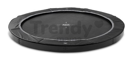 Trampolína Interra Ground Level Sports Trampoline Exit Toys prízemná 427 cm priemer s ventilačným systémom čierna