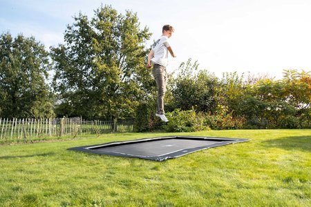 Trampolína Interra Ground Level Sports Trampoline Exit Toys prízemná 214*305 cm s ventilačným systémom čierna