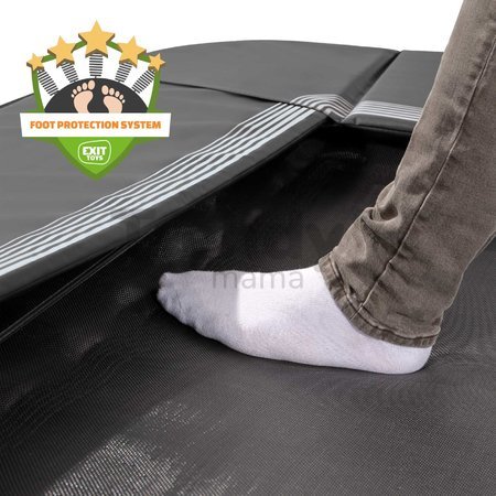Trampolína Interra Ground Level Sports Trampoline Exit Toys prízemná 214*305 cm s ventilačným systémom čierna
