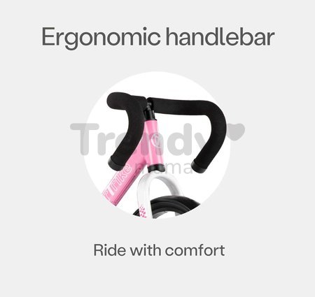 Balančné odrážadlo skladacie Folding Balance Bike Pink smarTrike z hliníka s ergonomickými úchytmi od 2-5 rokov