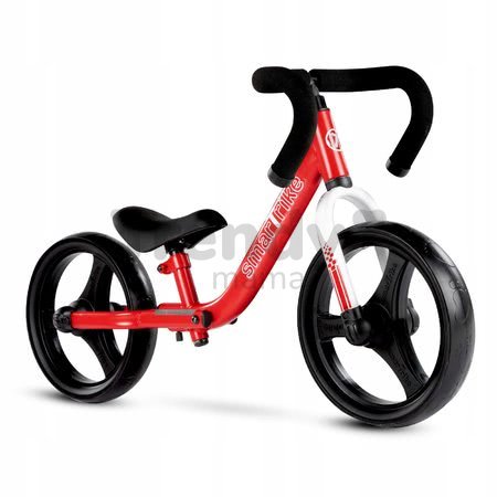 Balančné odrážadlo skladacie Folding Balance Bike Red smarTrike červené z hliníka s ergonomickými úchytmi od 2-5 rokov a chrániče ako darček