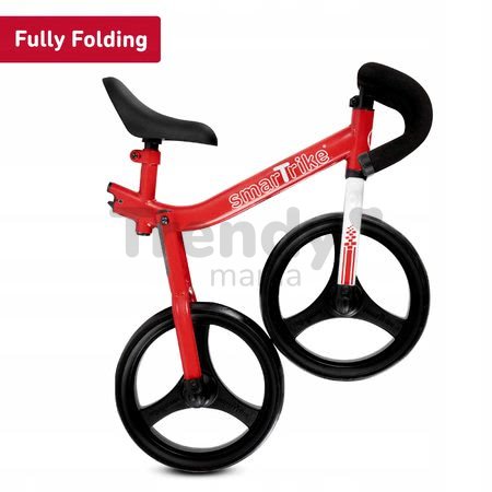 Balančné odrážadlo skladacie Folding Balance Bike Red smarTrike z hliníka s ergonomickými úchytmi od 2-5 rokov