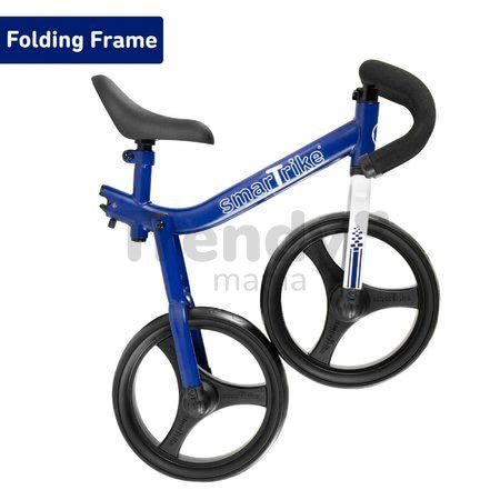 Balančné odrážadlo skladacie Folding Balance Bike Blue smarTrike z hliníka s ergonomickými úchytmi od 2-5 rokov