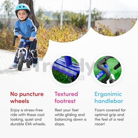 Balančné odrážadlo skladacie Folding Balance Bike Blue smarTrike z hliníka s ergonomickými úchytmi od 2-5 rokov