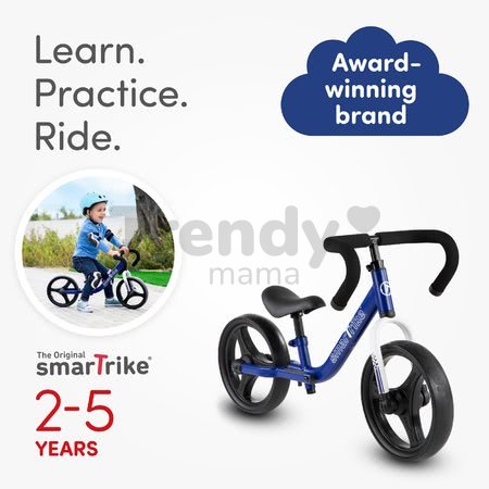 Balančné odrážadlo skladacie Folding Balance Bike Blue smarTrike z hliníka s ergonomickými úchytmi od 2-5 rokov