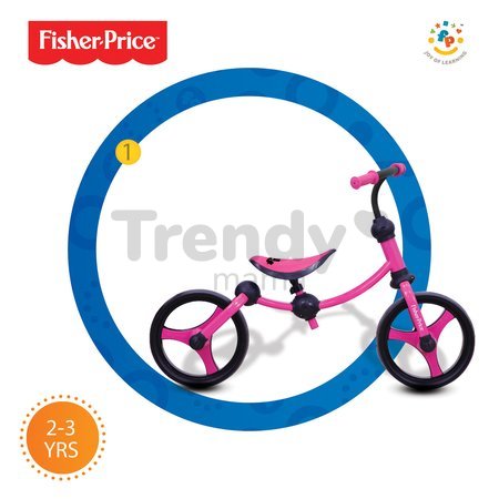 Balančné odrážadlo Fisher-Price Running Bike 2v1 smarTrike ružovo-čierne od 24 mes