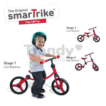 Odrážadlo Running Bike 2v1 smarTrike červené od 24 mes