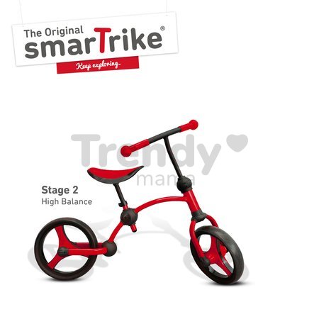 Odrážadlo Running Bike 2v1 smarTrike červené od 24 mes