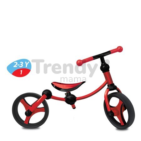 Balančné odrážadlo Running Bike 2v1 smarTrike červeno-čierne od 24 mes