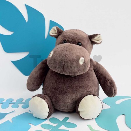 Plyšový hrošík Hippo Histoire d’ Ours v darčekovom balení hnedý 38 cm od 0 mes