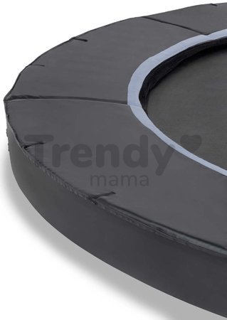 Trampolína s dopadovou zónou Dynamic Groundlevel Exit Toys do zeme 366 cm priemer čierna