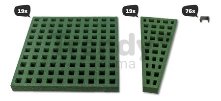 Dopadová plocha pre trampolíny s priemerom 366 cm Freezone Safety Tiles Exit Toys zatrávňovacia protišmyková
