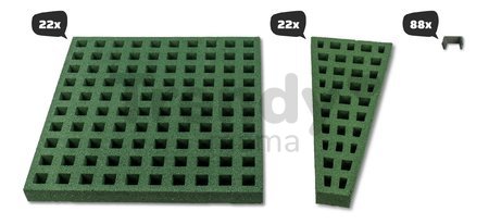 Dopadová plocha pre trampolíny s priemerom 427 cm Freezone Safety Tiles Exit Toys zatrávňovacia protišmyková