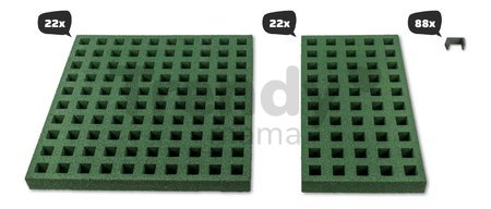 Dopadová plocha pre trampolínu s rozmermi 305*519 cm Feezone Safety Tiles Exit Toys zatrávňovacia protišmyková ET10841700