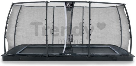 Trampolína s ochrannou sieťou Dynamic Groundlevel Black Exit Toys do zeme 305*519 cm čierna