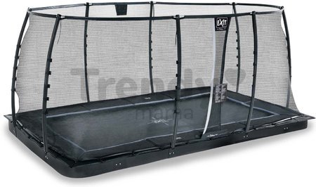 Trampolína s ochrannou sieťou Dynamic Groundlevel Black Exit Toys do zeme 305*519 cm čierna