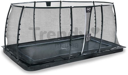 Trampolína s ochrannou sieťou Dynamic Groundlevel Exit Toys do zeme 244*427 cm čierna