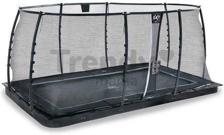 Trampolína s ochrannou sieťou Dynamic Groundlevel Exit Toys do zeme 275*458 cm čierna