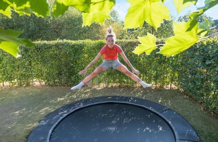Trampolína Dynamic Groundlevel Sports Exit Toys do zeme okrúhla 366 cm priemer čierna