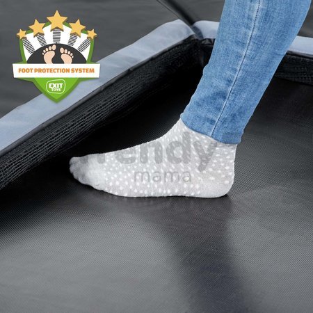 Trampolína Dynamic Groundlevel Sports Exit Toys do zeme 244*427 cm čierna