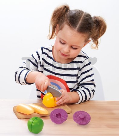Kuchynská doska so zeleninou 100% Chef Écoiffier s nožom na krájanie 6 dielov od 18 mes