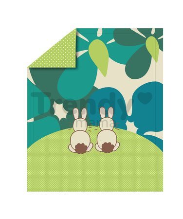 Paplón Sateen Rabbits toTs smarTrike Zajačik 100 % bavlna saténový vzhľad zelený od 0 mesiacov