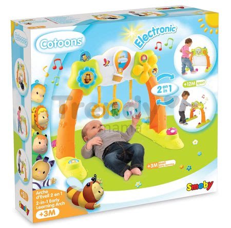 Hrazda 2v1 Arch Cotoons Smoby elektronická s futbalom a basketbalom od 3 mes